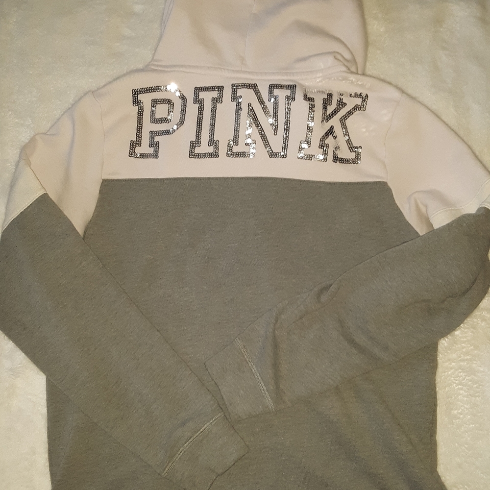 Pink pullover hoodie